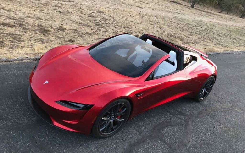 red sport car